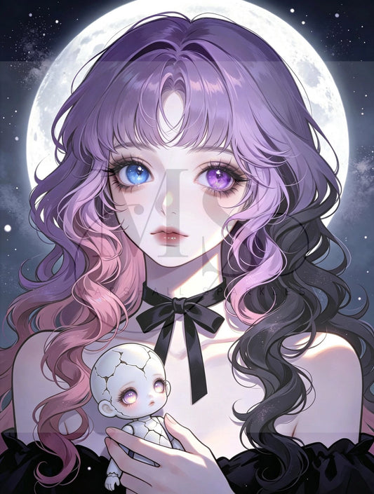 Jasmine - Full Moon Doll © 60x80