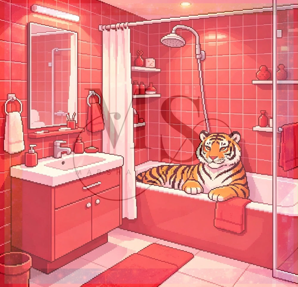 Pixel Room Tiger © 60x60