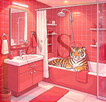 Pixel Room Tiger © 60x60