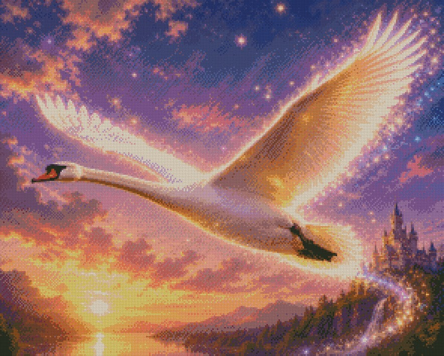 Elegance in Flight © 60x75 by KT Designs