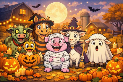 Halloween Farm © 90x60