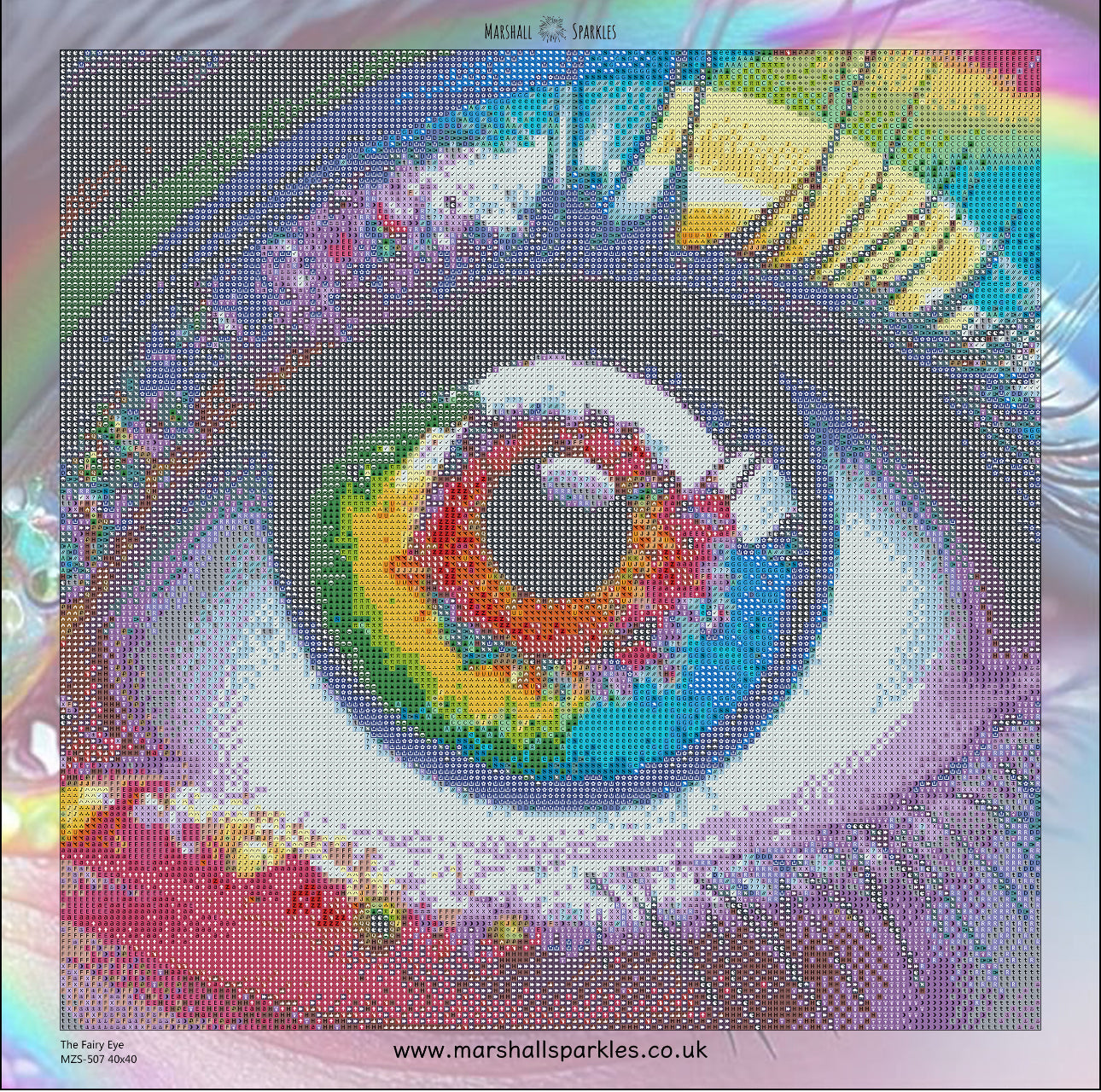 The Fairy Eye © Square FULL FAIRY DRILL 40x40 (stocked item)