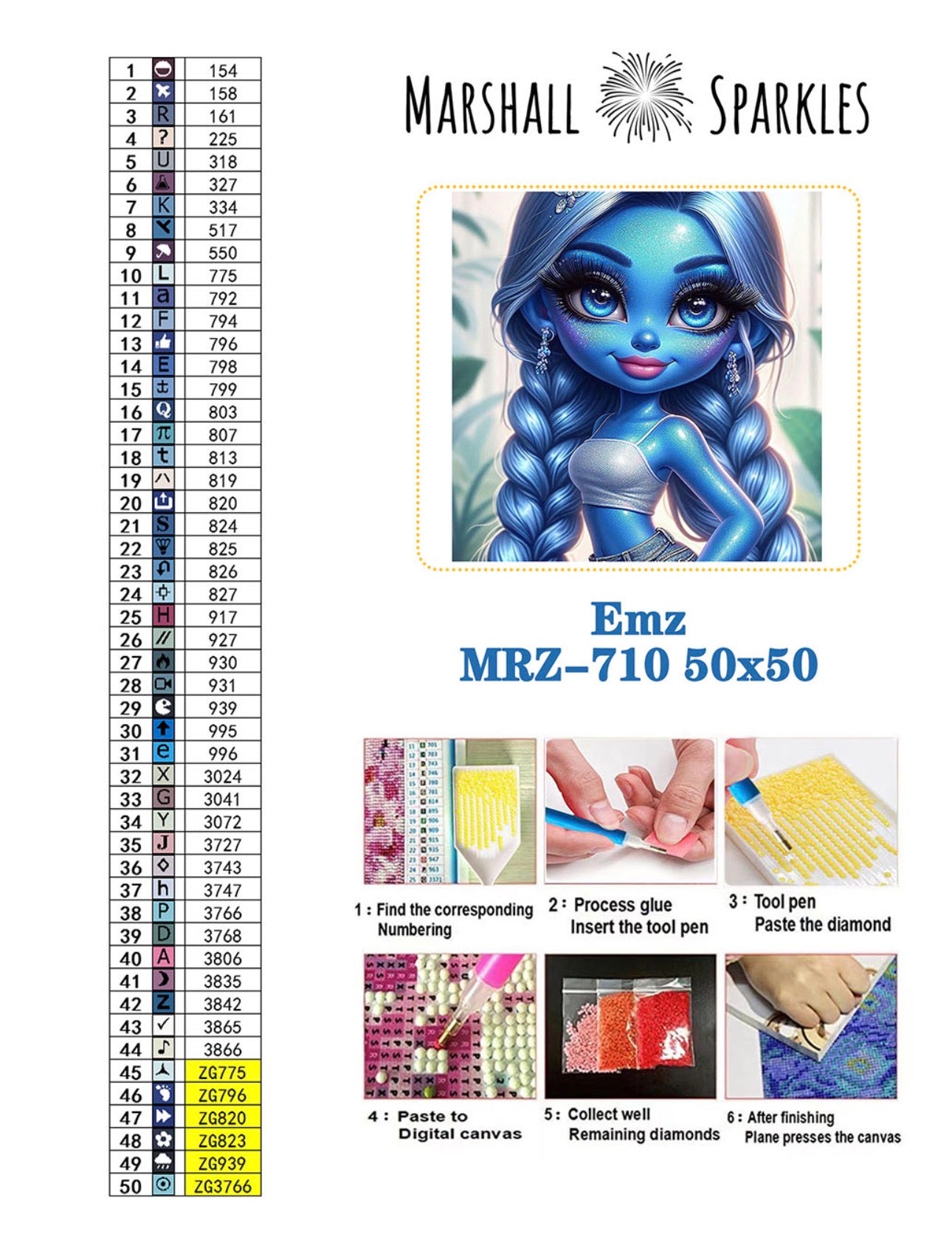 Emz © 50x50 (print to order)