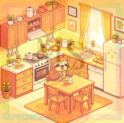 Pixel Room Sloth © 60x60