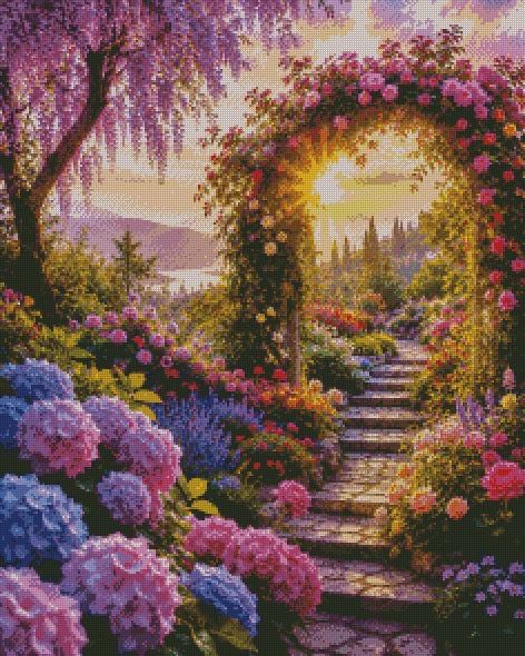 Pathways to Paradise © 60x75 by KT Designs