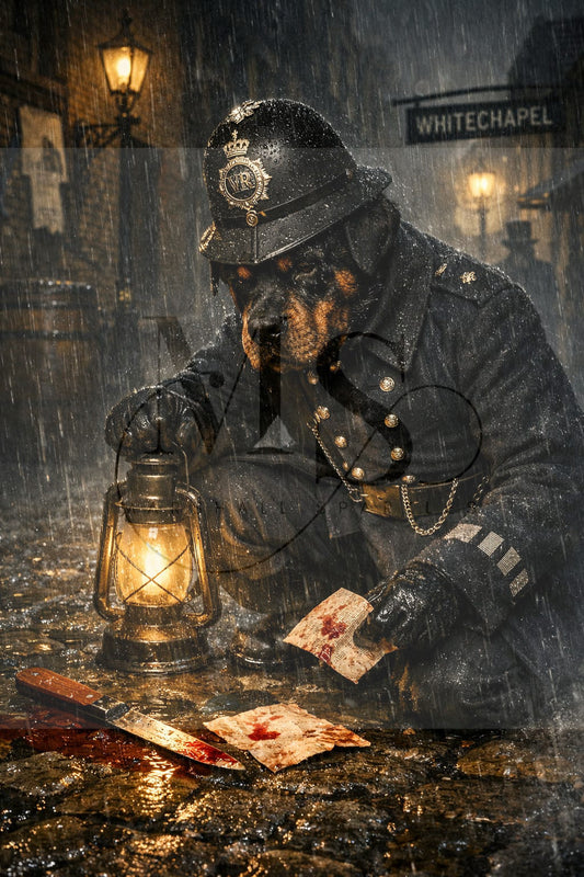 Constable Piper and the Midnight Mystery © 50x75 by NAT Art Creations