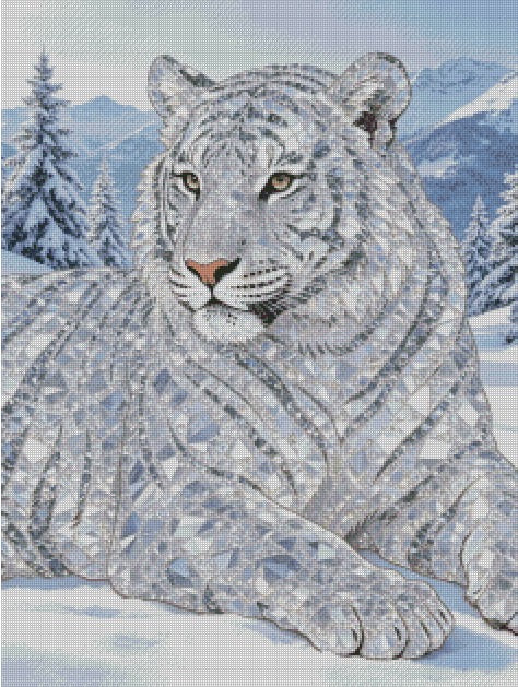 The Shining White Tiger © 60x80