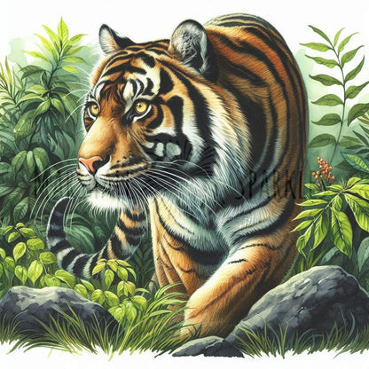 Tiger on the Prowl © 50x50