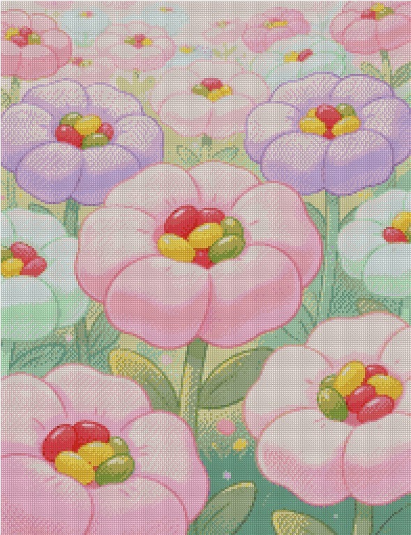 Jellybean Garden © 50x65