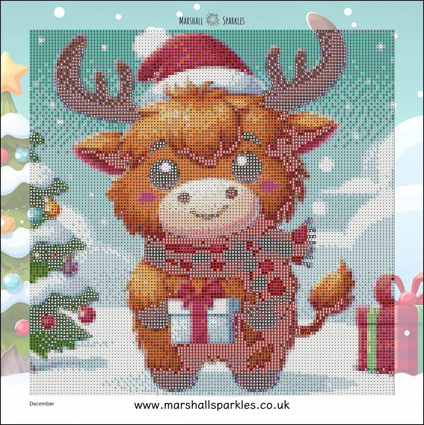 12 Months of Highland Cows © 30x30 free birthday canvas
