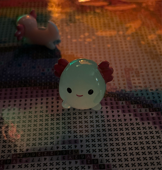 Chunky Glow in the Dark Axolotl Cover Minder 34
