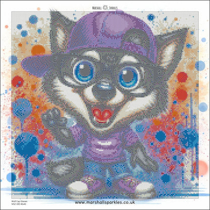 February Wolf Cap Glasses © 40x40 Square Fairy Drill