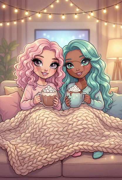 Cosy Besties © 60x90