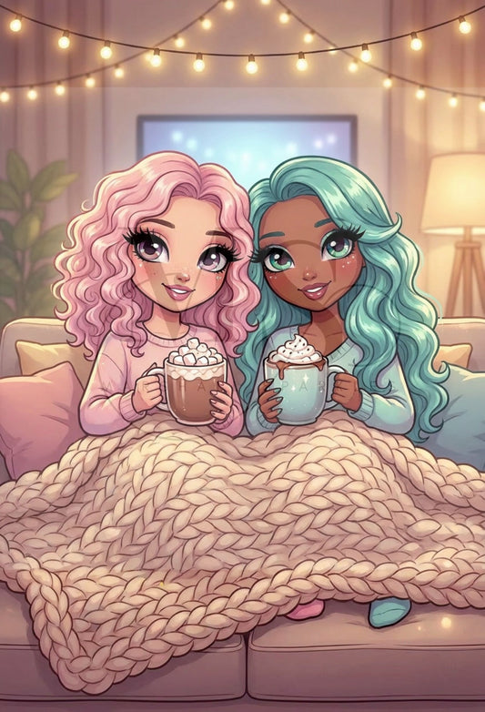 Cosy Besties © 60x90