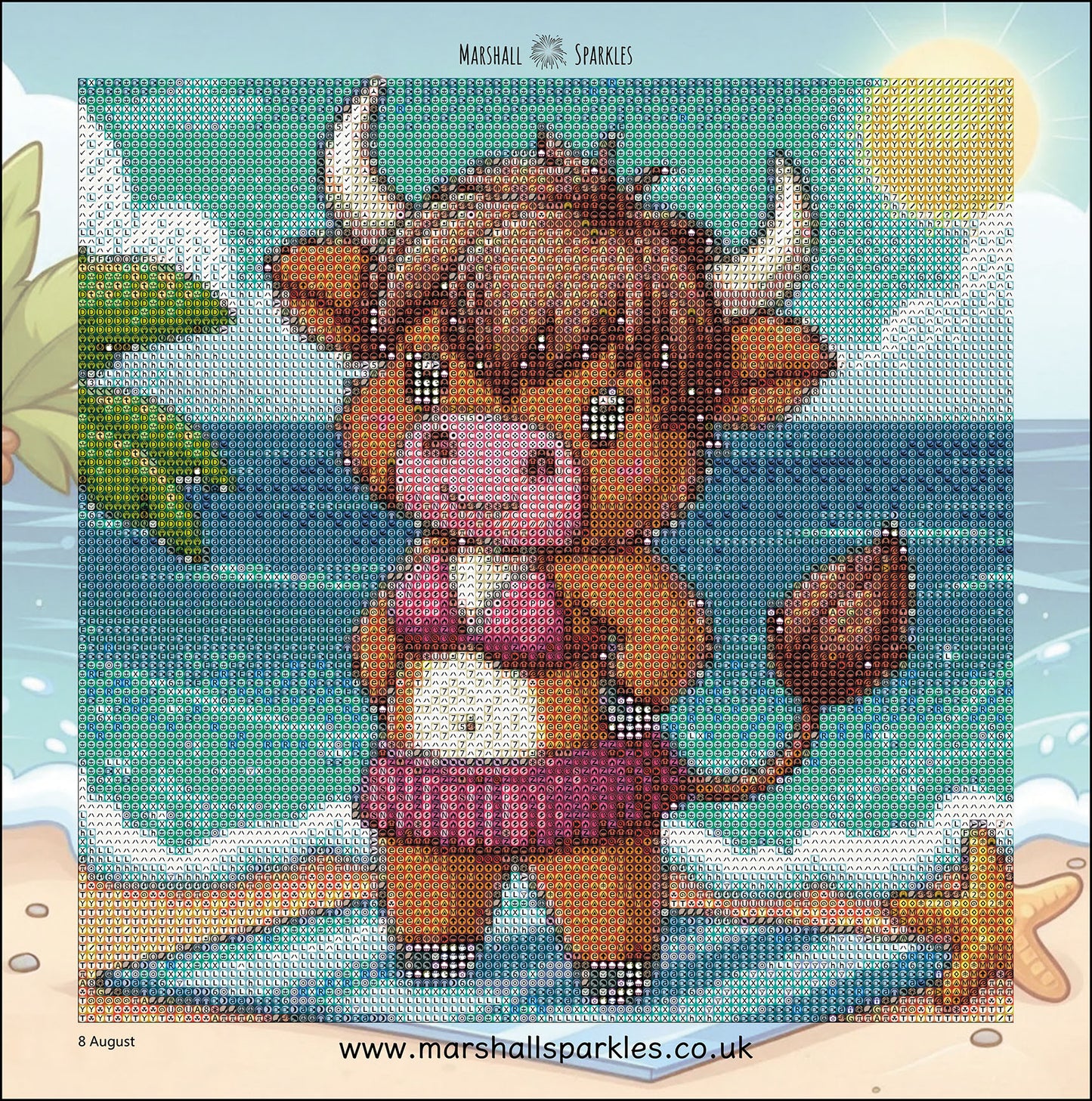 12 Months of Highland Cows © 30x30 free birthday canvas