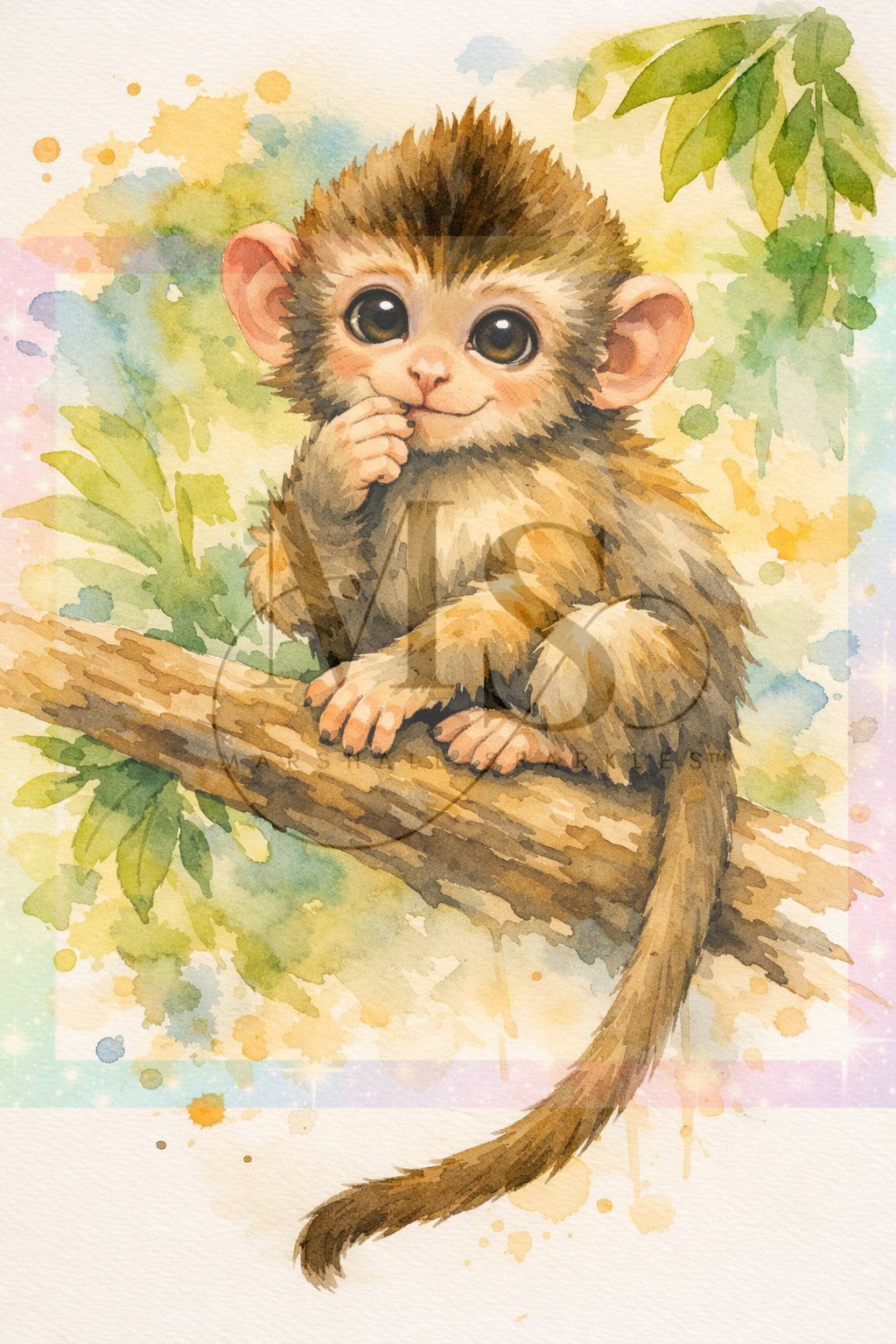 Tree Monkey © 30x40 Pearl Painting