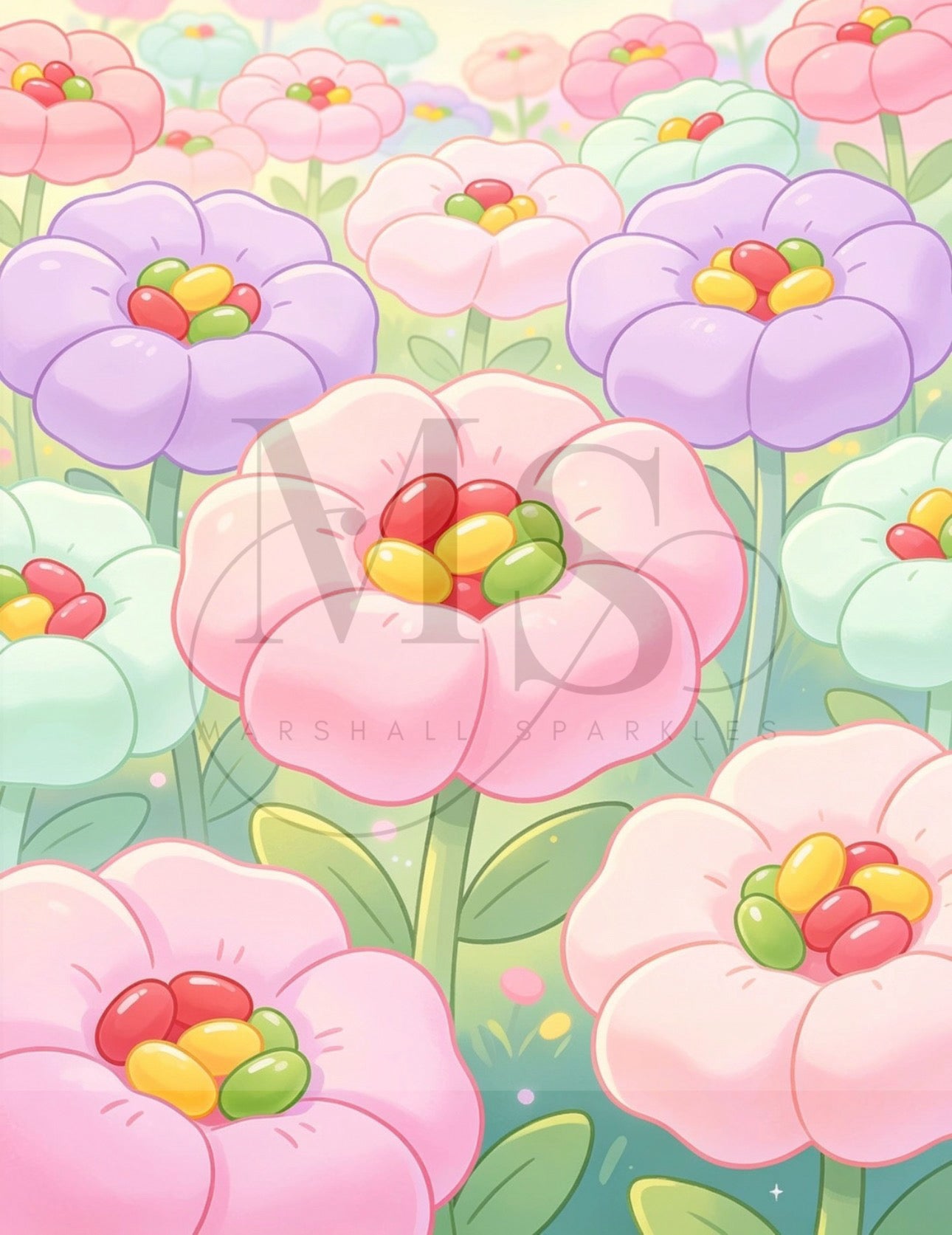 Jellybean Garden © 50x65