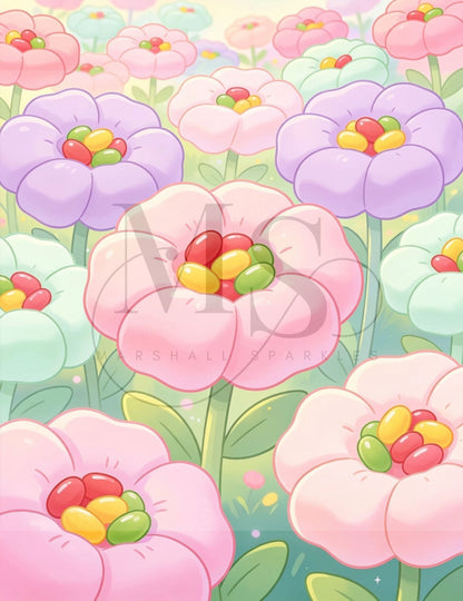 Jellybean Garden © 50x65