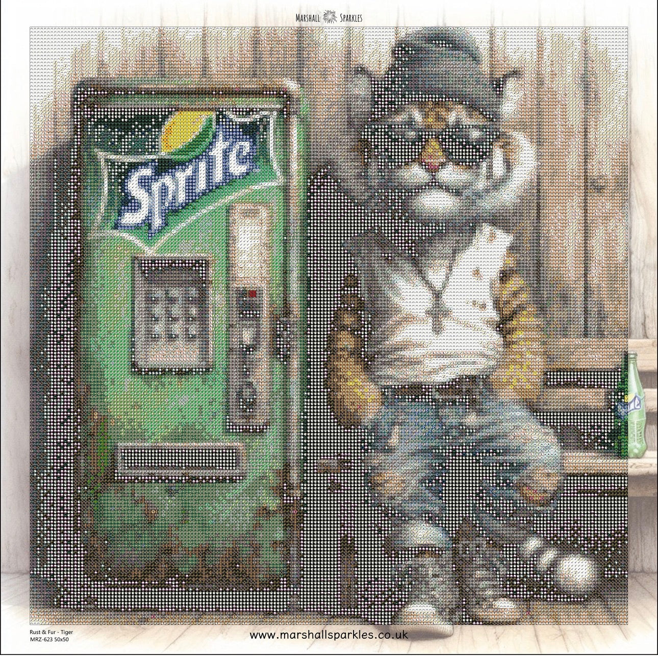 Rust & Fur - Tiger © 50x50 (print to order)