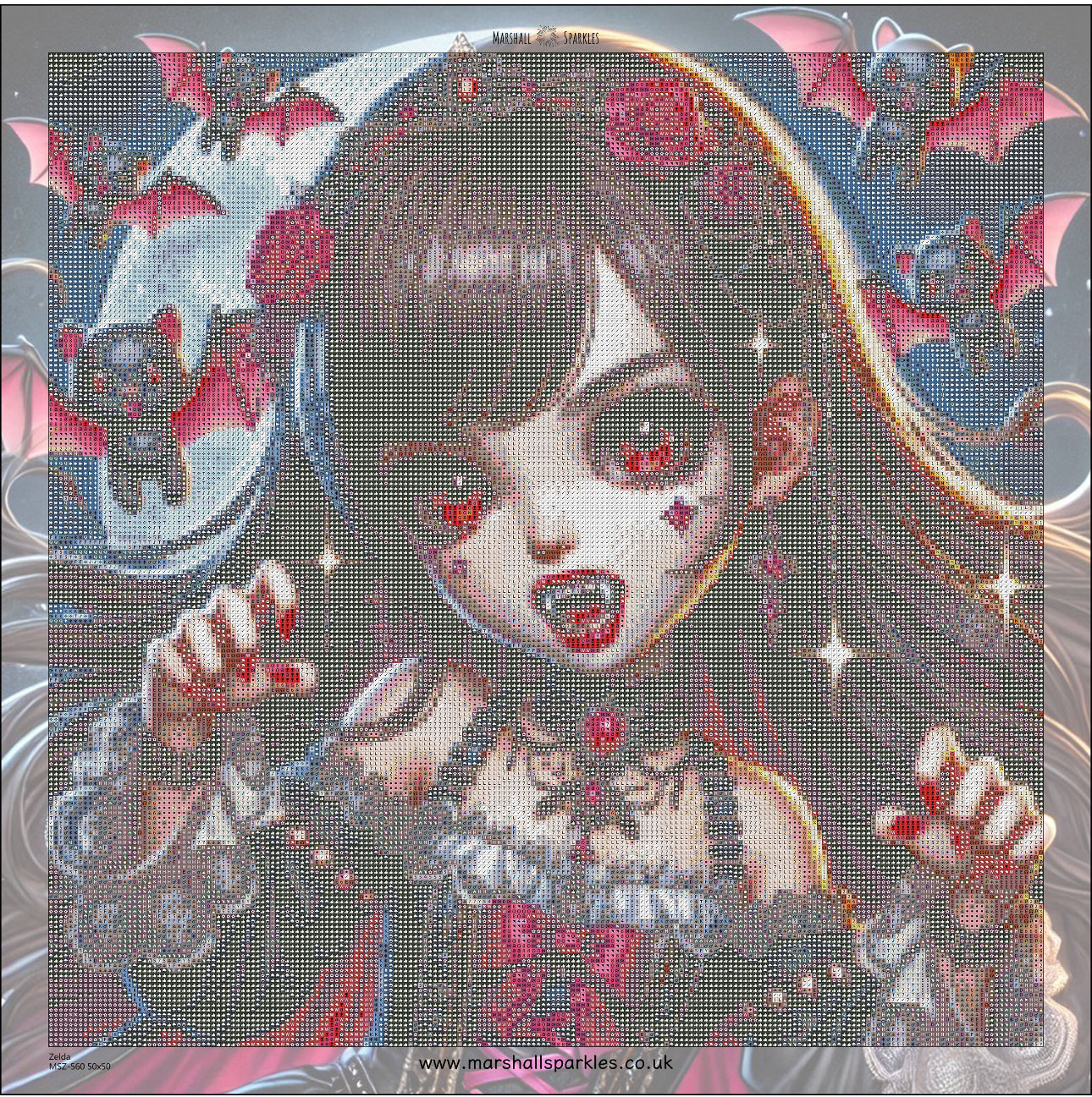 Zelda © 50x50 (print to order)