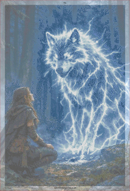The Wolf of the Eternal Storm © 60x90 by Tally @ NAT Art Creations