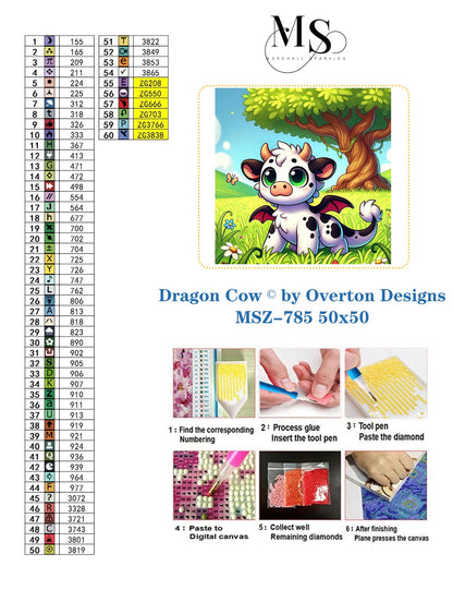 Dragon Cow © by Overton Designs 50x50