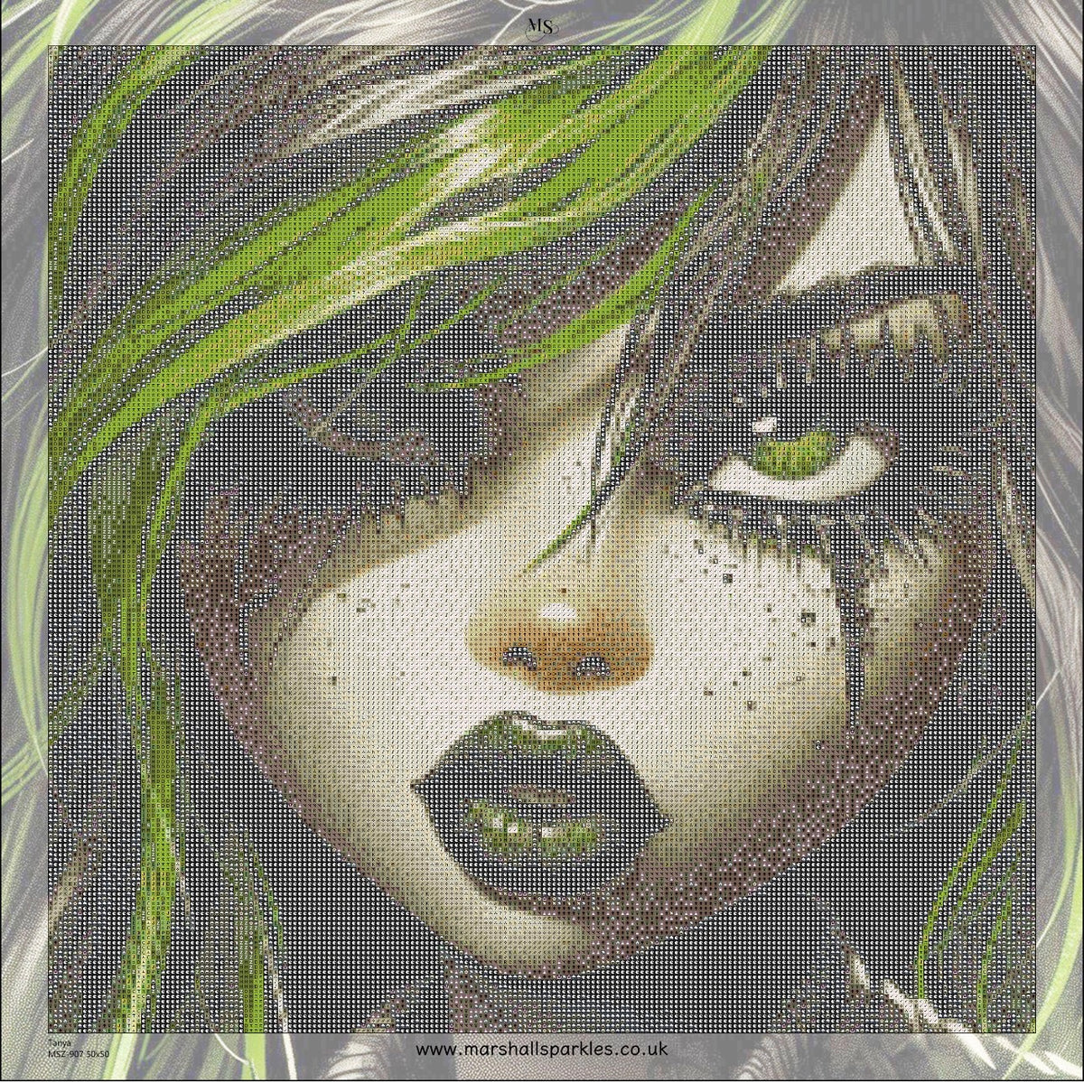 Tanya © 50x50 Square Sparkles Drill™