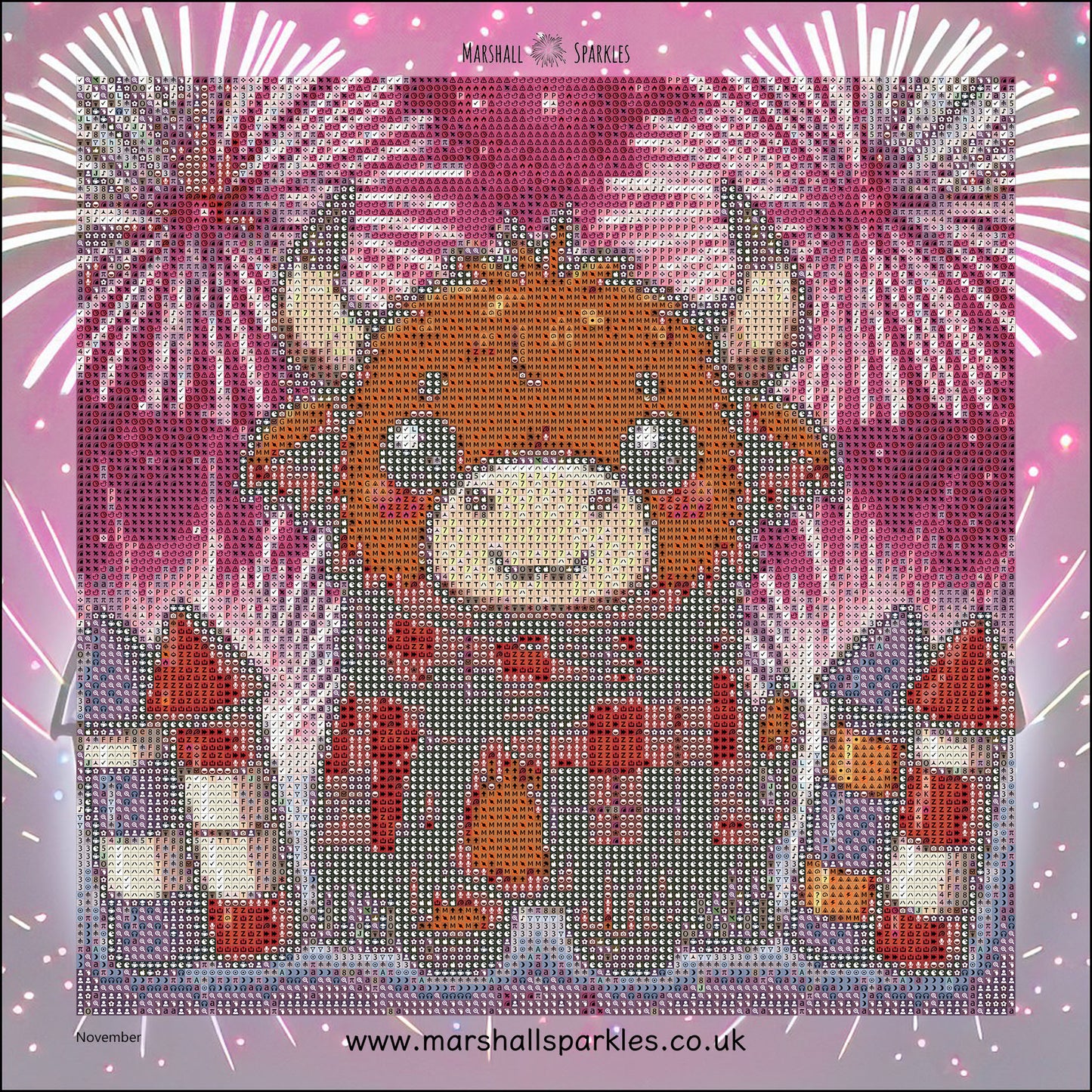 12 Months of Highland Cows © 30x30 free birthday canvas