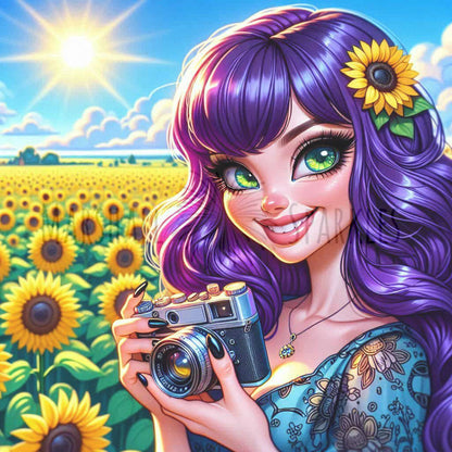 Sunny © 50x50 with Fairy by Katie Mayo-Jackson