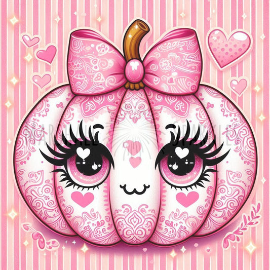 Pink Pumpkin © 40x40 Square Sparkles Drill™