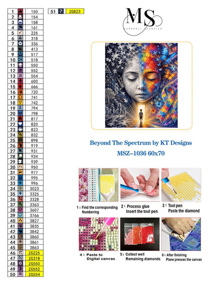 Beyond The Spectrum © 60x70 by KT Designs