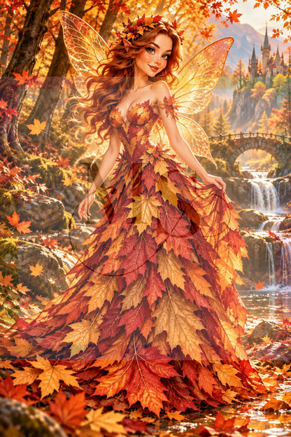 Autumn Fairy © 60x90 by NAT Art Creations
