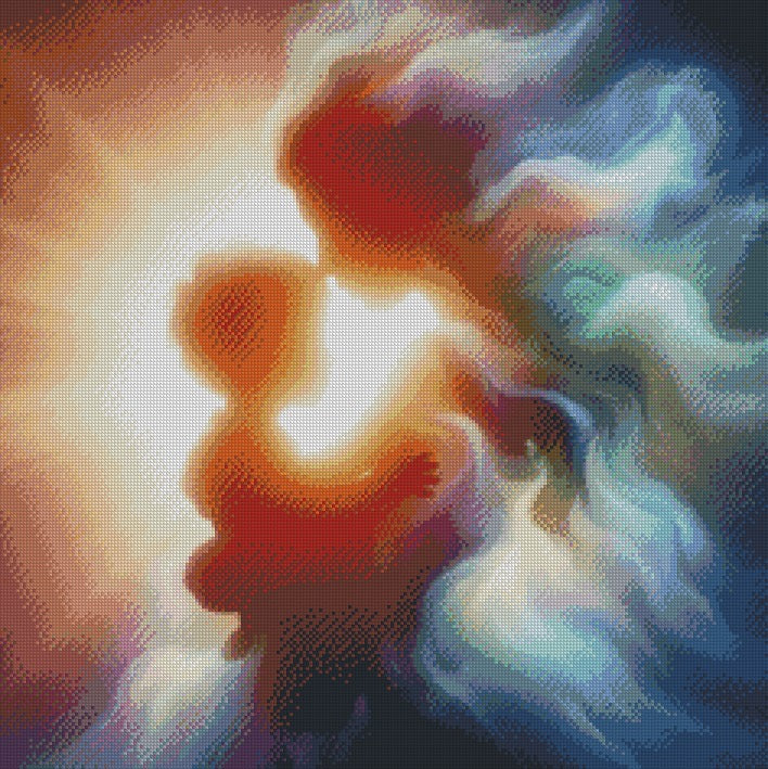 Mother and Child - The Last Hug © 60x60