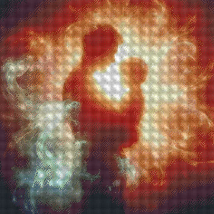 Father and Child - The Last Hug © 60x60