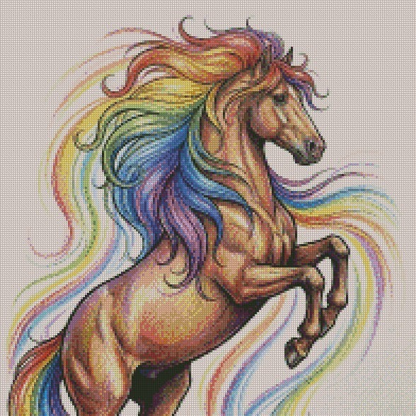 Fire & Ice Horse © 50x50