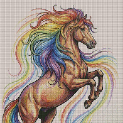 Fire & Ice Horse © 50x50