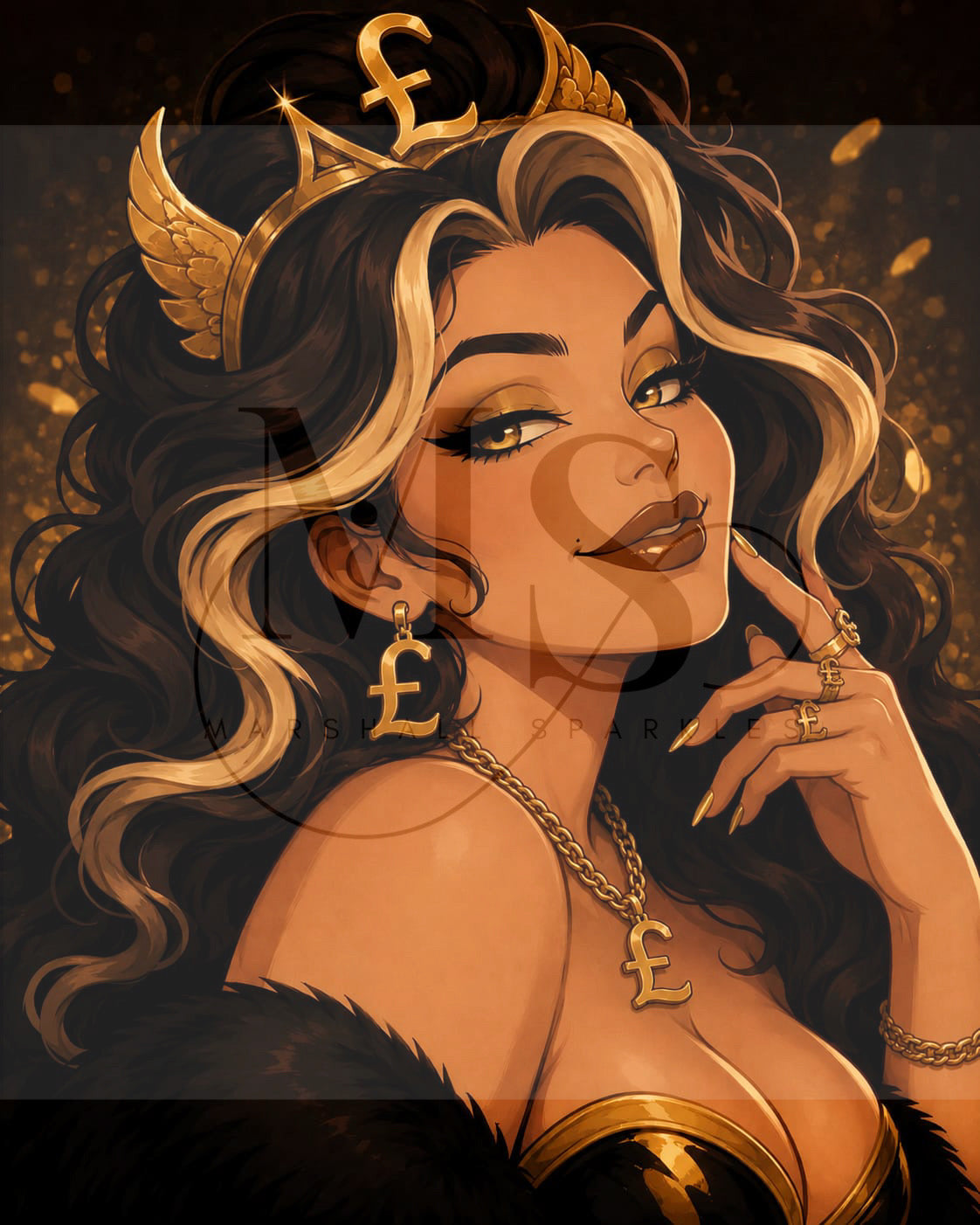 Lady Mammon © 50x60 by RG Designs
