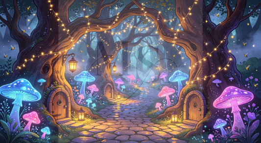 Mushroom Fairy Forest Walk © 80x45