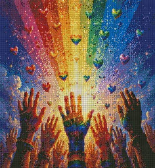 Love reaches Higher © 60x60 by KT Designs