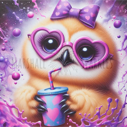 Milkshake Owl © 40x40 Square Fairy Drill