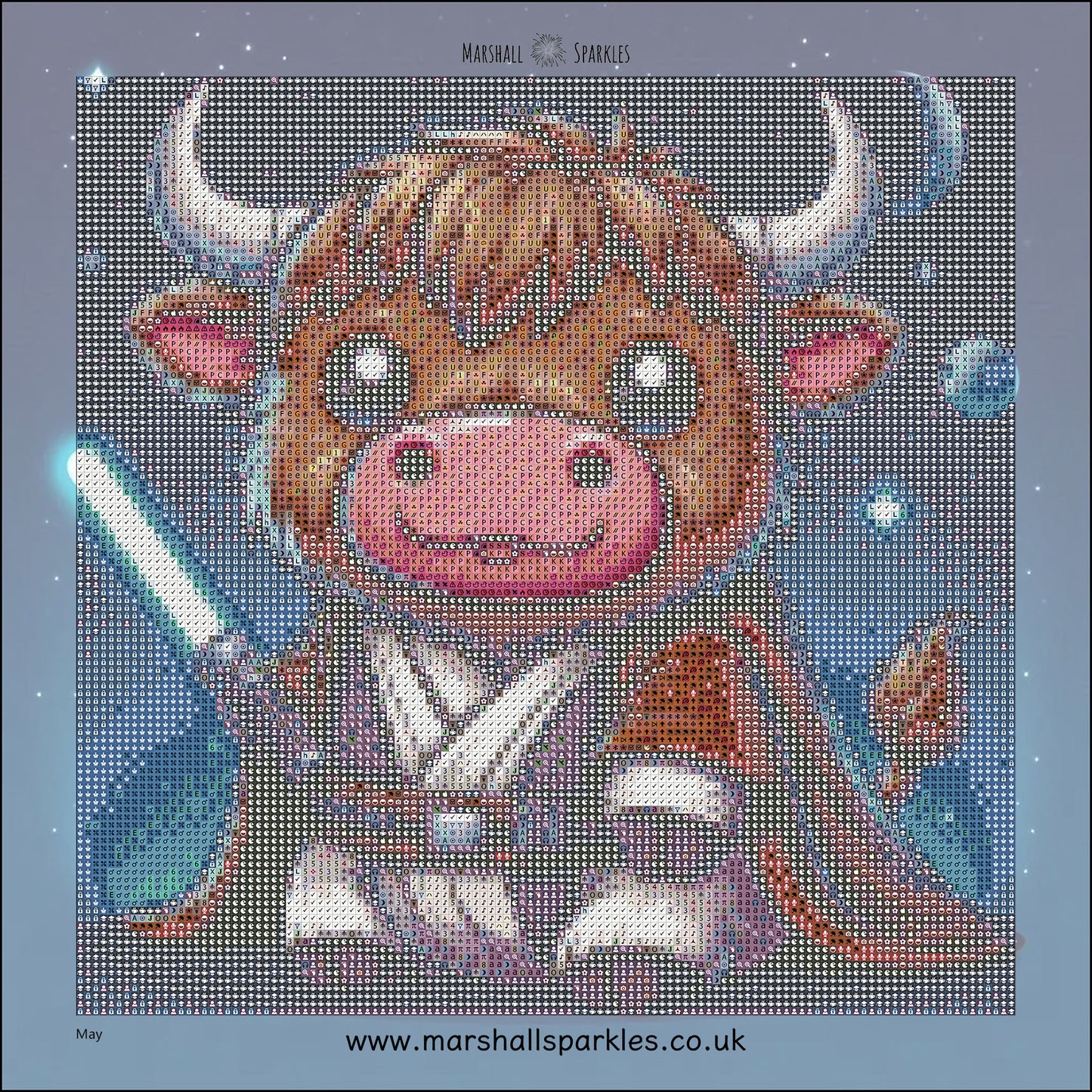 12 Months of Highland Cows © 30x30 free birthday canvas