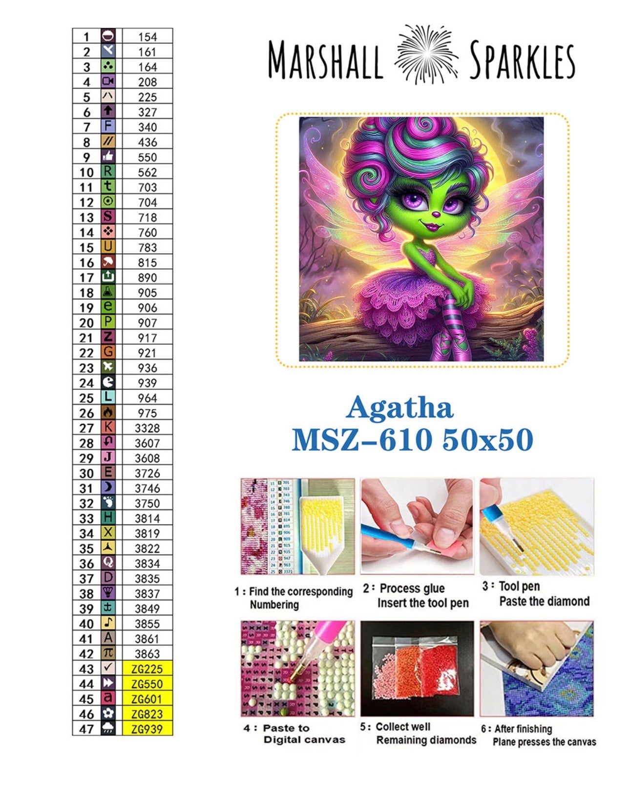 Agatha ©  50x50 (print to order)