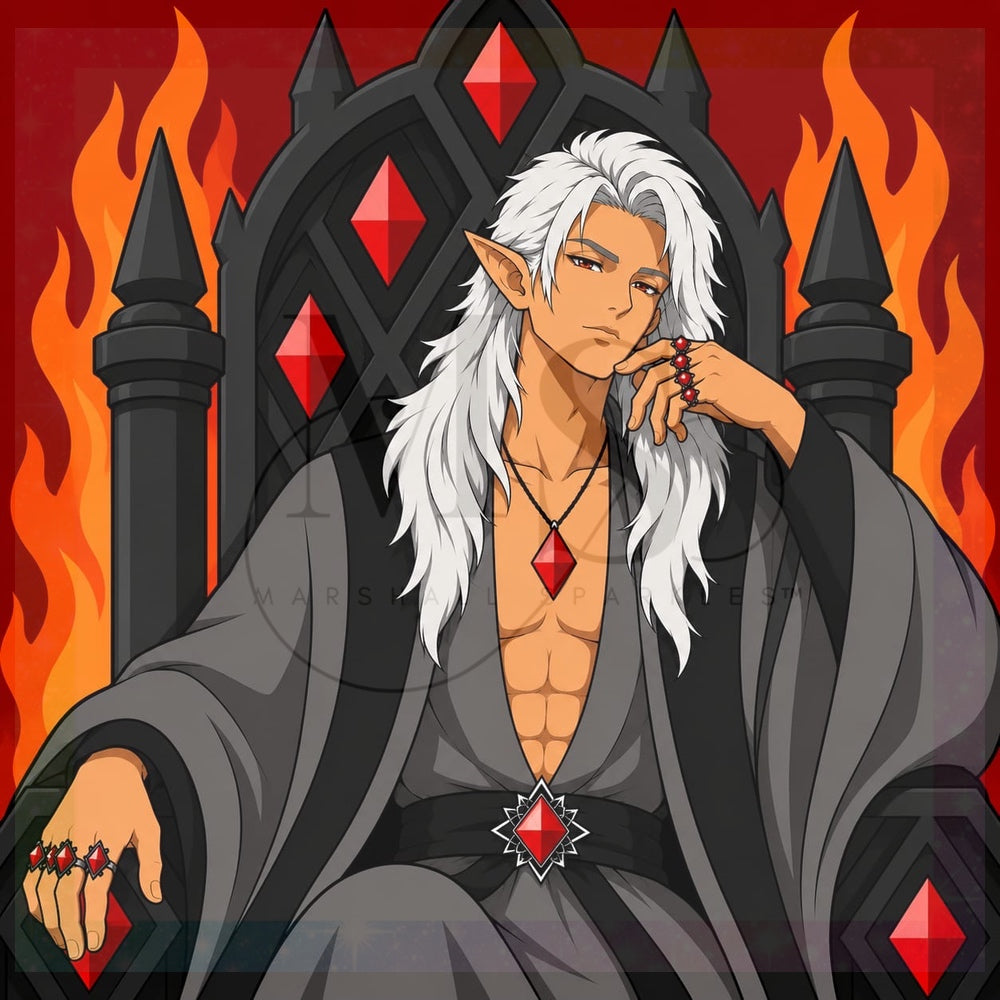 Fire Prince © 60x60 by Katie Mayo-Jackson