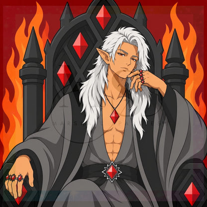 Fire Prince © 60x60 by Katie Mayo-Jackson
