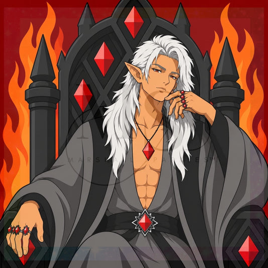 Fire Prince © 60x60 by Katie Mayo-Jackson