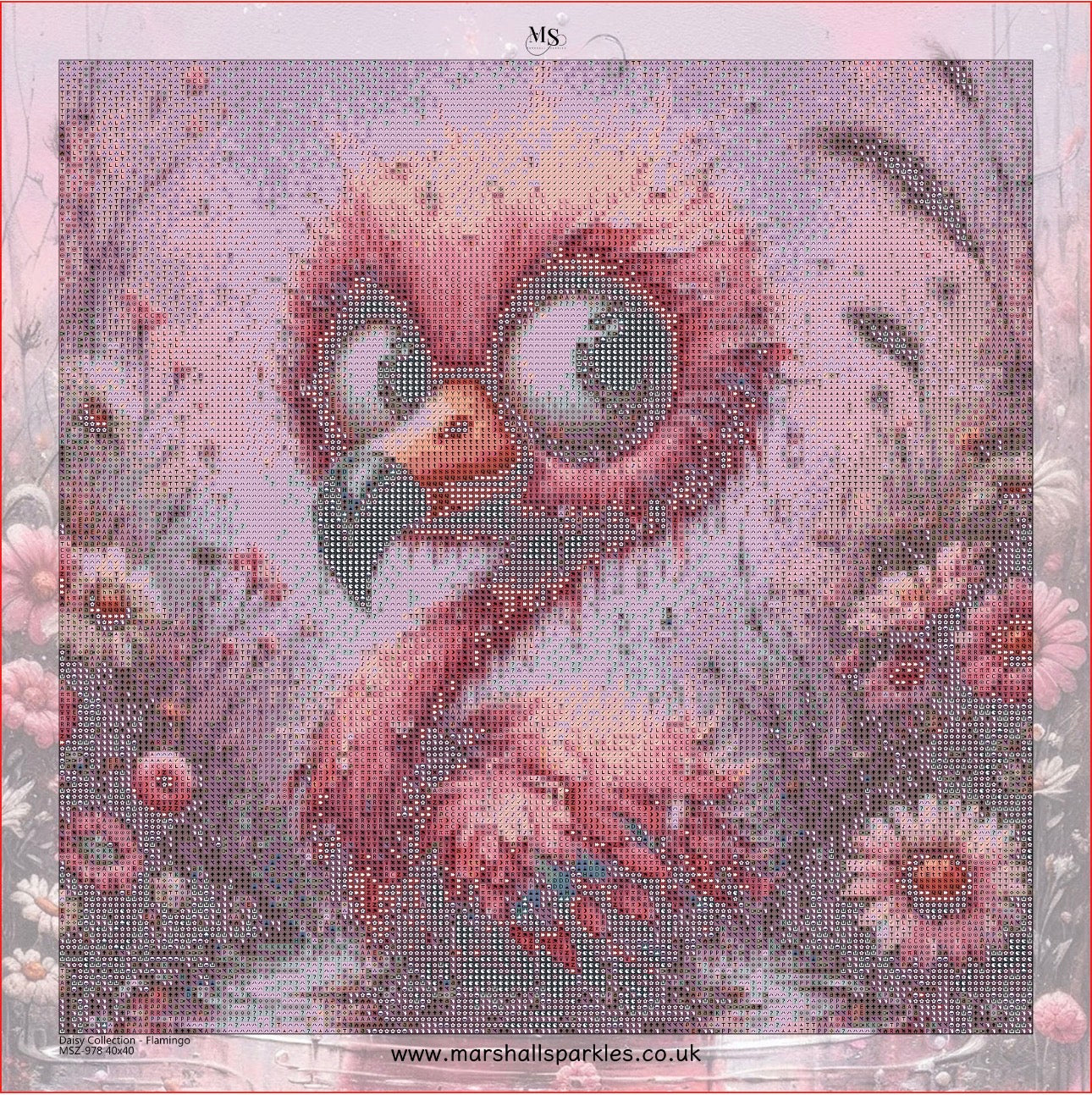 Daisy Collection - Flamingo © 40x40