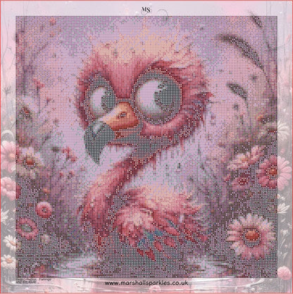 Daisy Collection - Flamingo © 40x40