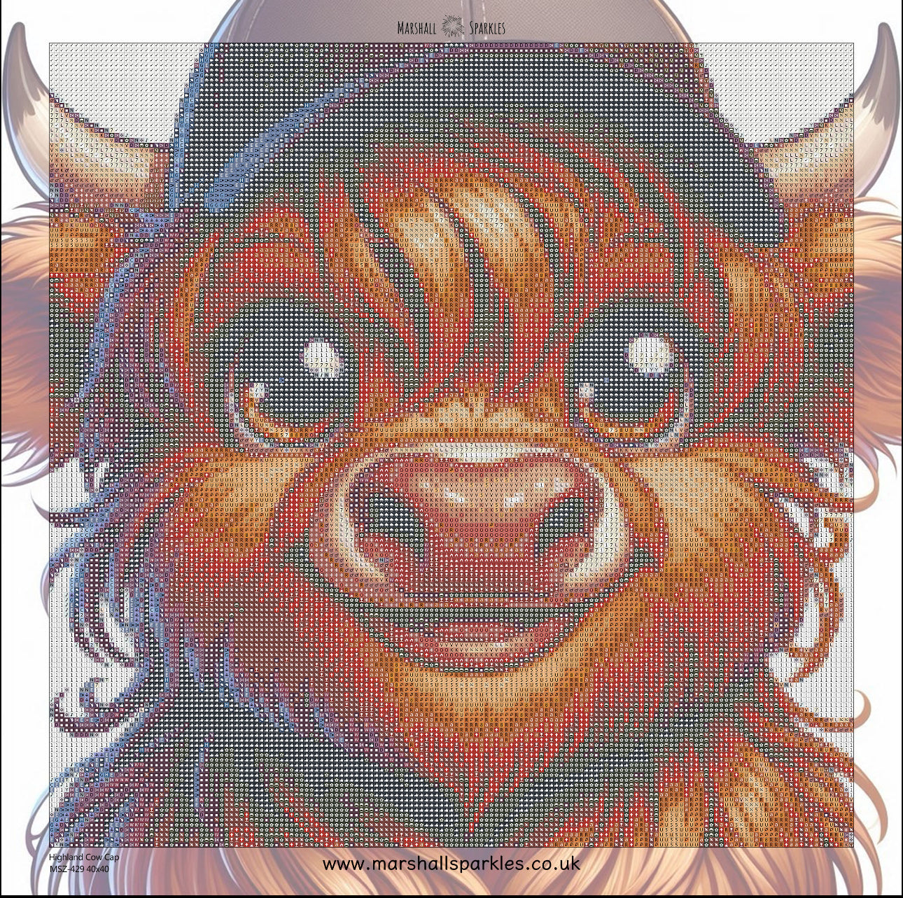 Cap Crew - Highland Cow © 40x40 - (print to order)