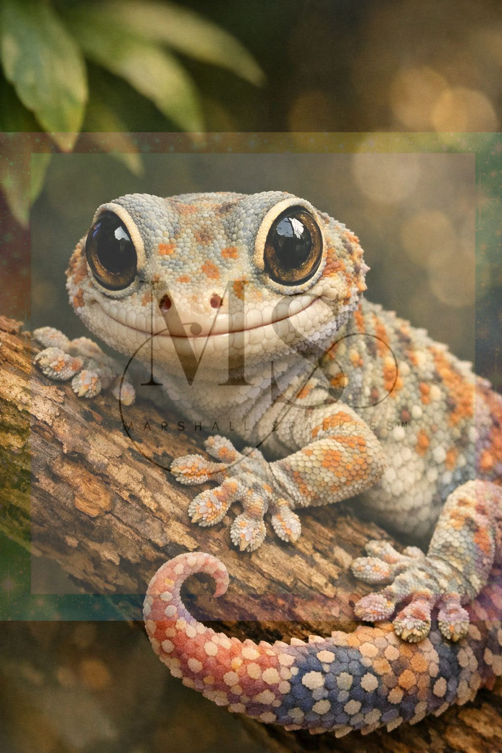 Gekko © 30x40 Pearl Painting
