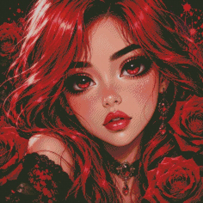 Crimson Rose © 60x60 by CrazyLone Wolf